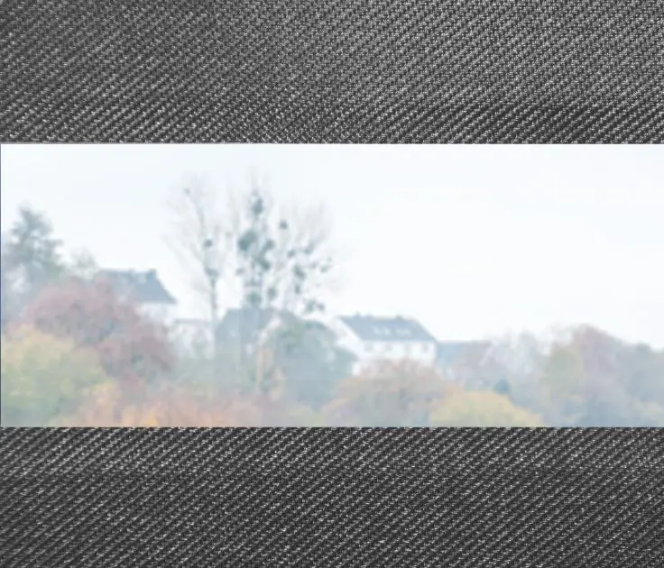 Tessuto combinato con finestra di visualizzazione